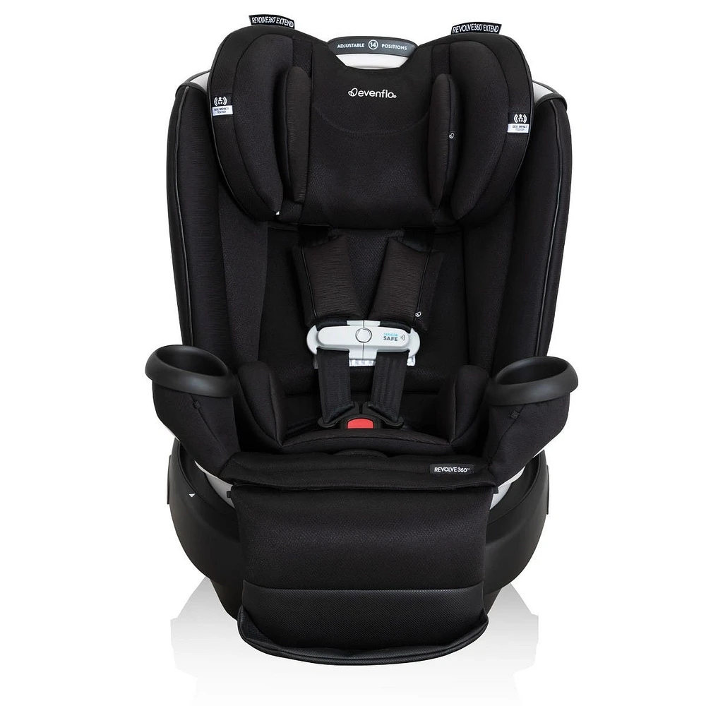 Gold Revolve360 Extend All-in-One Rotational Car Seat with SensorSafe - Onyx Black 