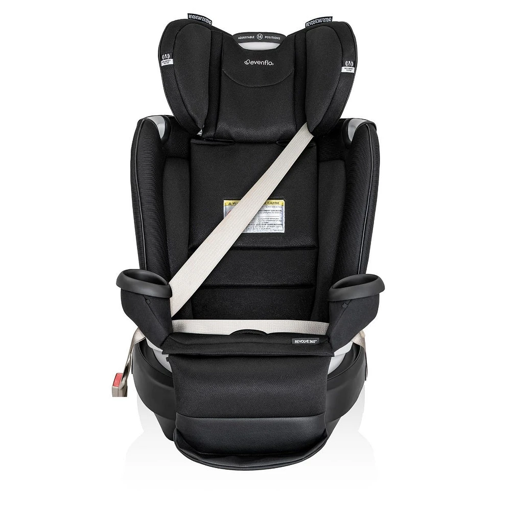 Gold Revolve360 Extend All-in-One Rotational Car Seat with SensorSafe - Onyx Black 