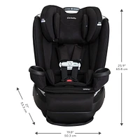 Gold Revolve360 Extend All-in-One Rotational Car Seat with SensorSafe - Onyx Black 