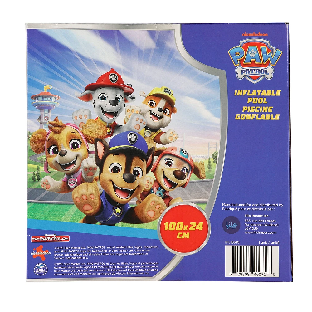 PawPatrol Inflatable 3-ring Pool
