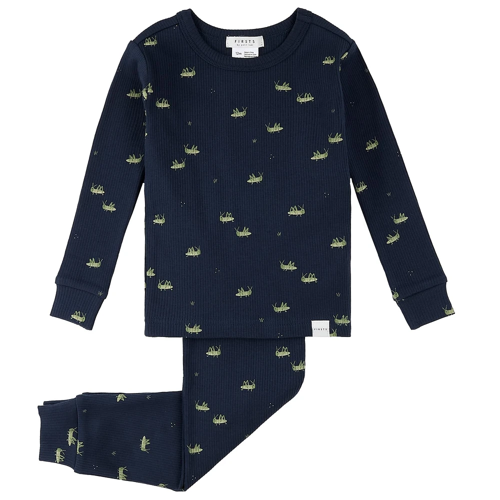 Pyjama 2 Pièces Sauterelles Tondeuse 12-24mois