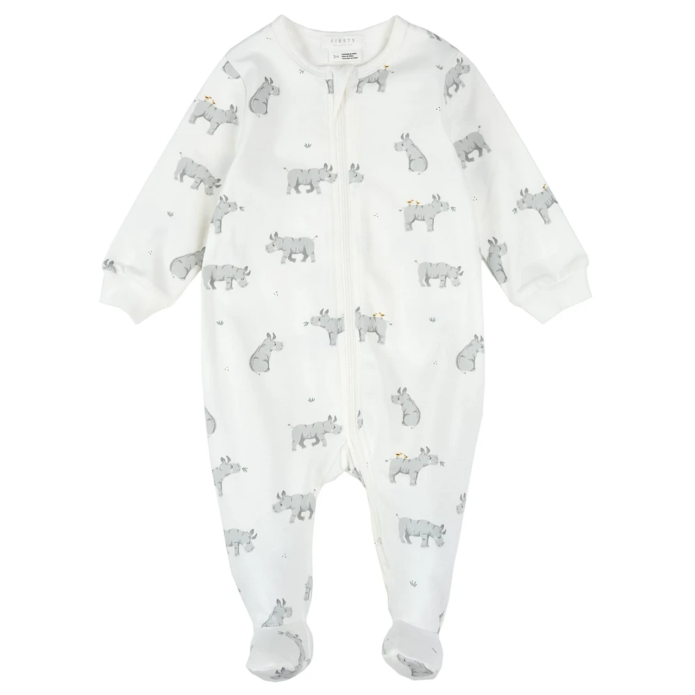 Rhino print Sleeper 0-12m