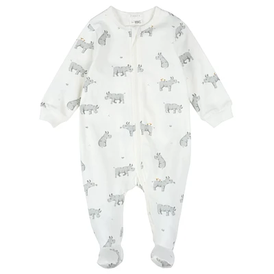 Rhino print Sleeper 0-12m