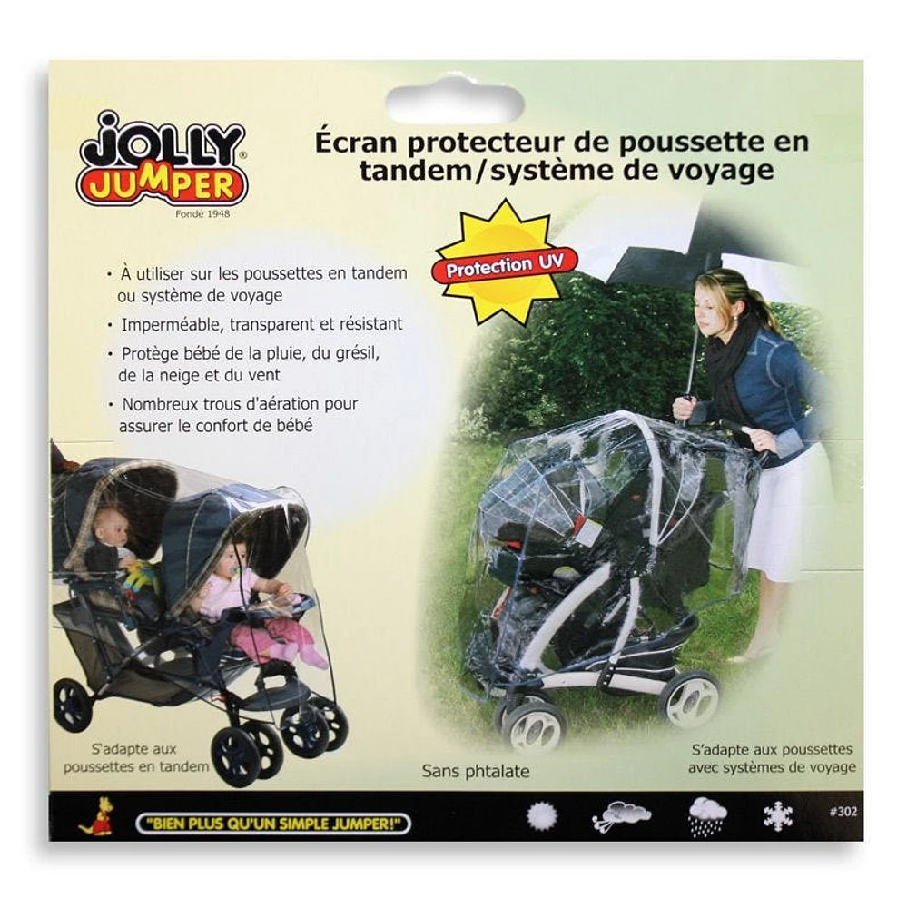 Plastique De Pluie Pour Système De Voyage Et Poussette Double
