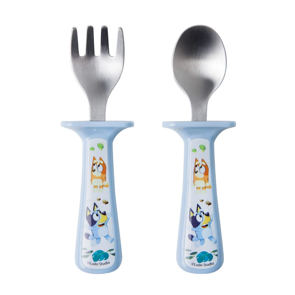 Bluey Fork And Spoon Set with Handle Guards
