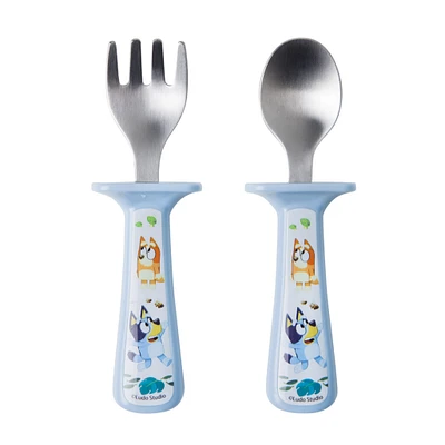 Bluey Fork And Spoon Set  with Handle Guards