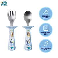 Bluey Fork And Spoon Set  with Handle Guards