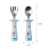 Bluey Fork And Spoon Set  with Handle Guards