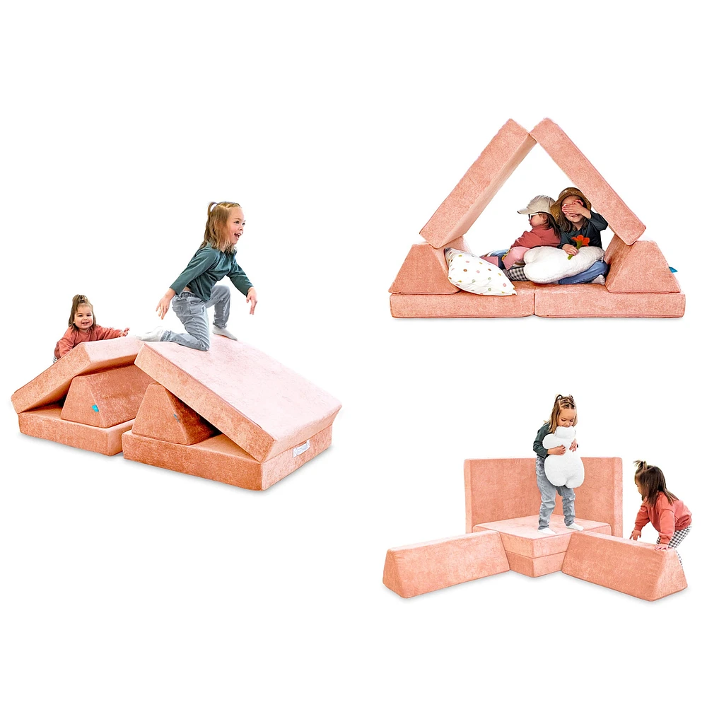 Half Modular Sofa - Peach Party