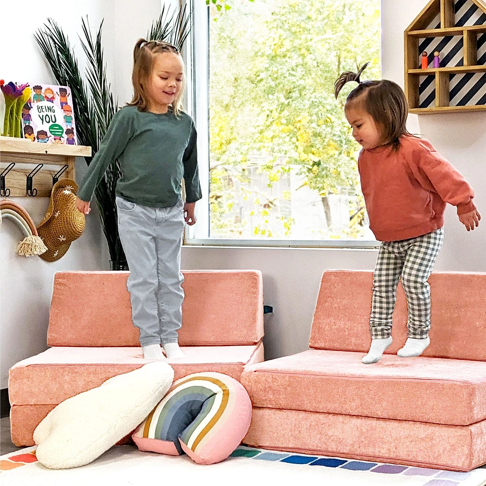 Half Modular Sofa - Peach Party
