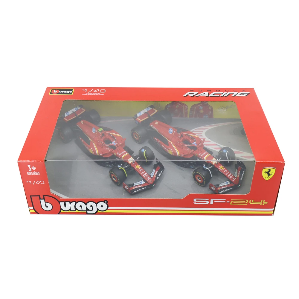 Set of 2 models cars SF24 Fomula Racing - Charles Leclerc / Carlos Sainz