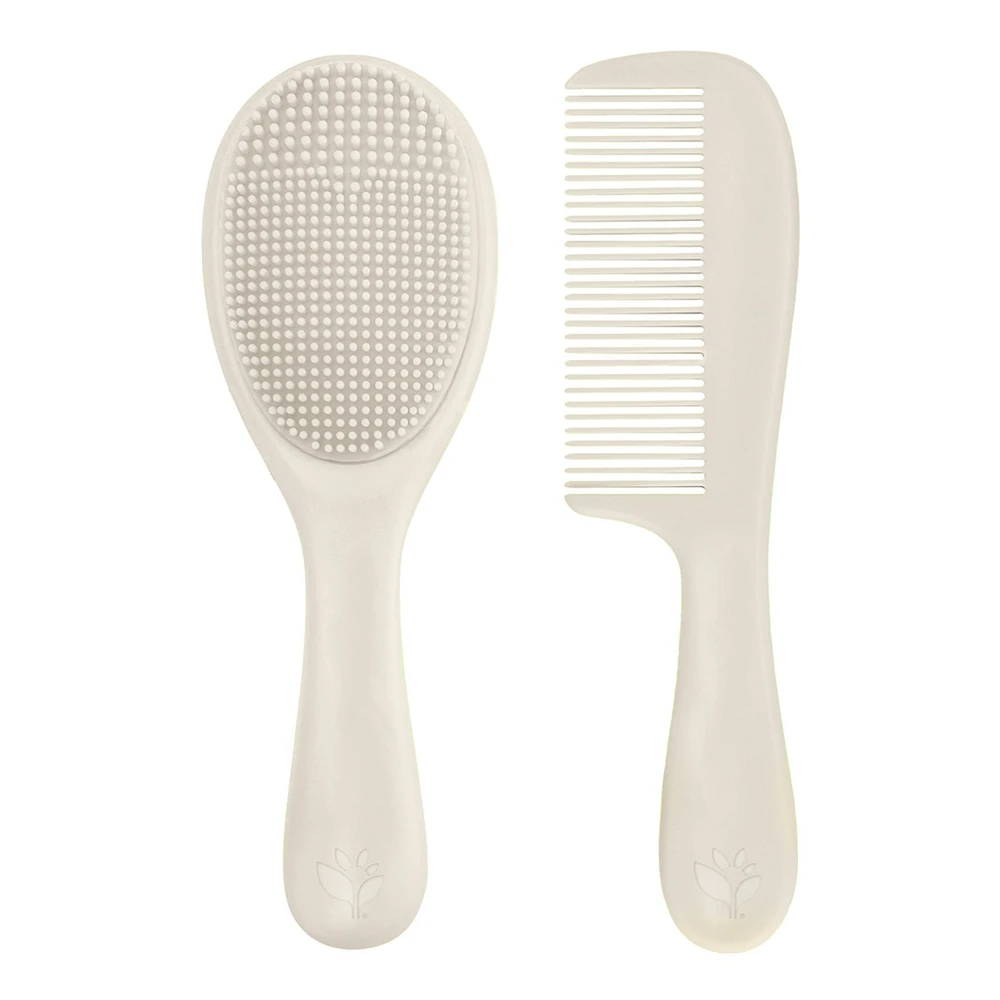Sprout ware® & silicone cradle cap brush & comb - Light Spice