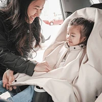 3-in-1 Mid-season Car Seat Cover / Poncho