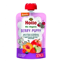 Purée Bio - Berry Puppy - Pomme, Pêche et Fruits (À partir de 8 mois)