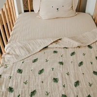 4-Layer Muslin Blanket Twin Bed Size - Fern