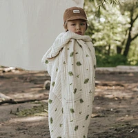 4-Layer Muslin Blanket Twin Bed Size - Fern