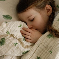 4-Layer Muslin Blanket Twin Bed Size - Fern