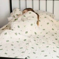 4-Layer Muslin Blanket Twin Bed Size - Fern