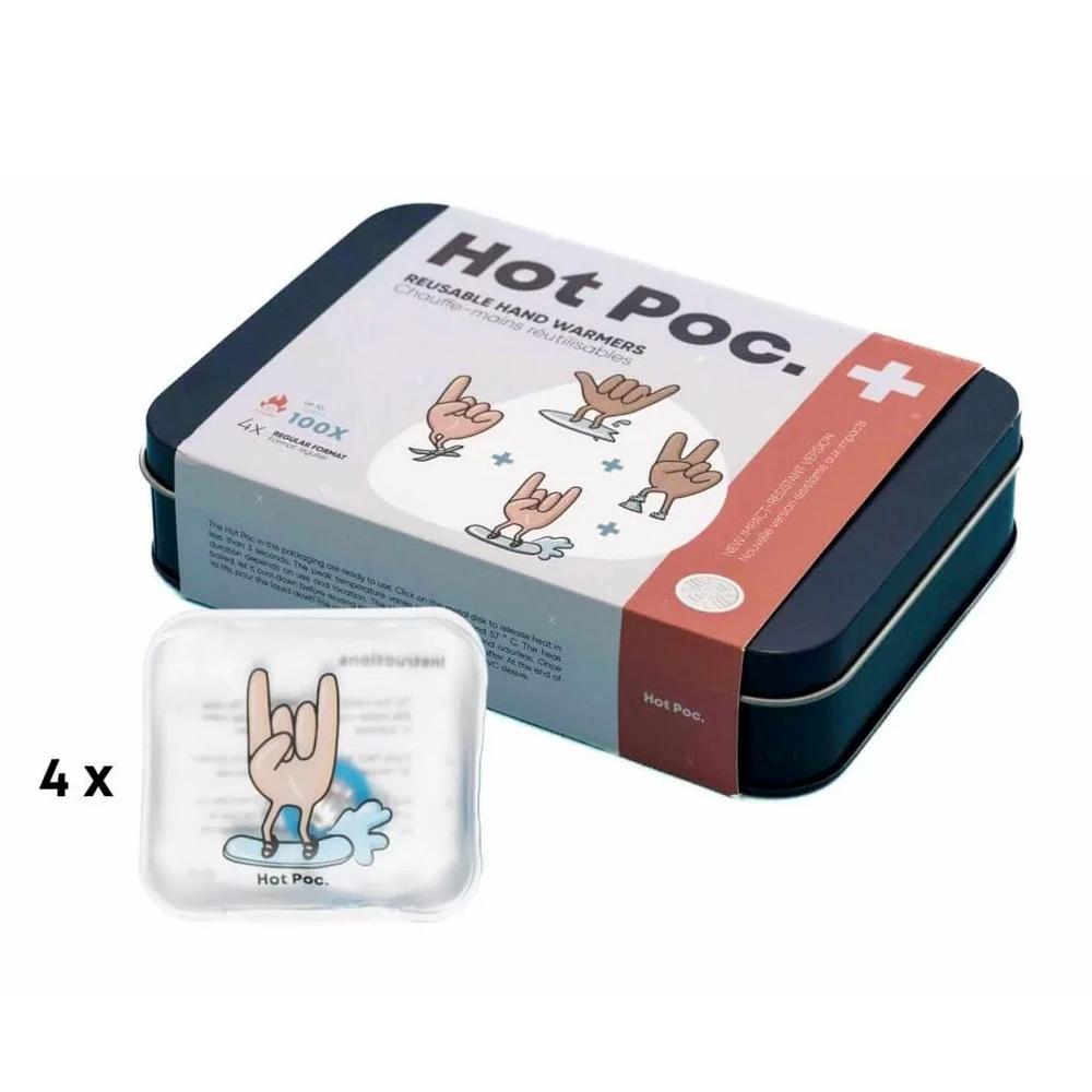 Boîtier (4 réguliers) – Chauffe-mains réutilisables Hot Poc