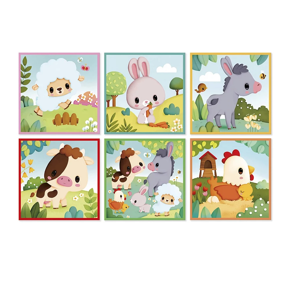 Farm Animal Cubes 