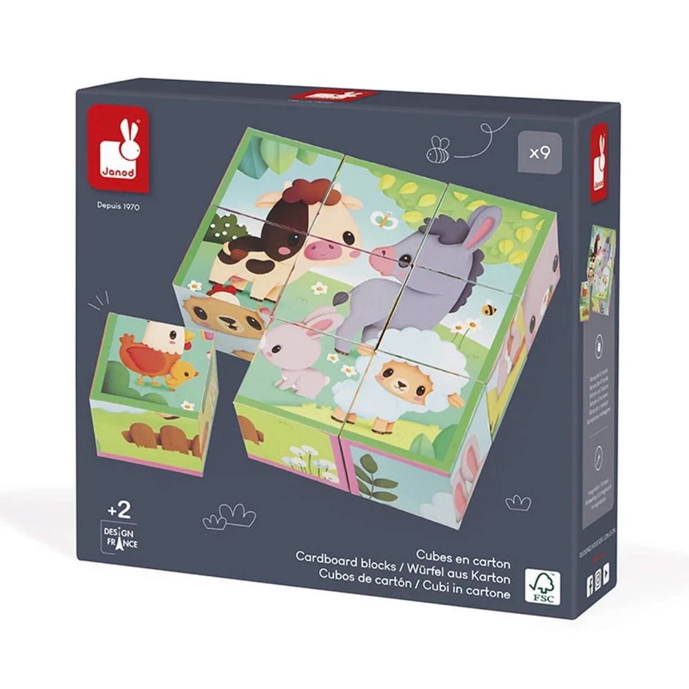 Farm Animal Cubes 
