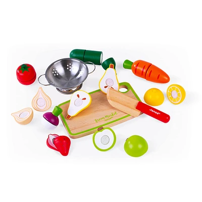 Ensemble De Fruits Et Légumes à Découper