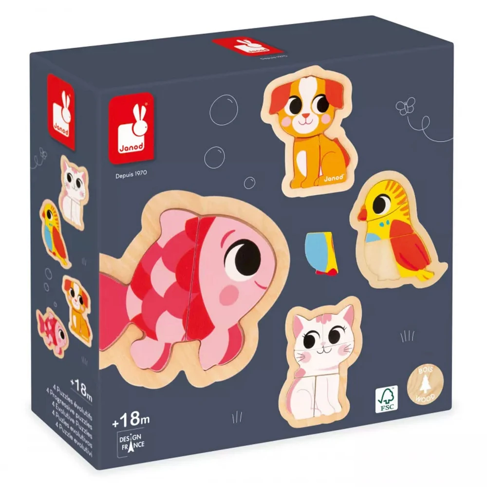 4 Progressive Puzzles - Pet