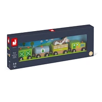 Train de Ferme Magnétique en Bois