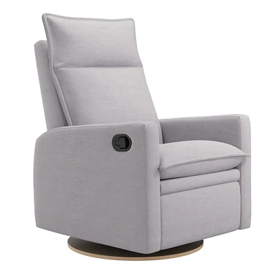 Rocking and Swivel Armchair Arya - Como Dove Grey