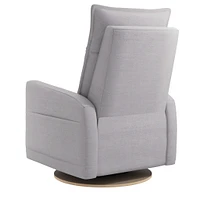 Rocking and Swivel Armchair Arya - Como Dove Grey