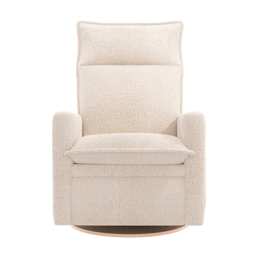 Rocking and Swivel Armchair Arya - Puppy Sand - Motorized Electric