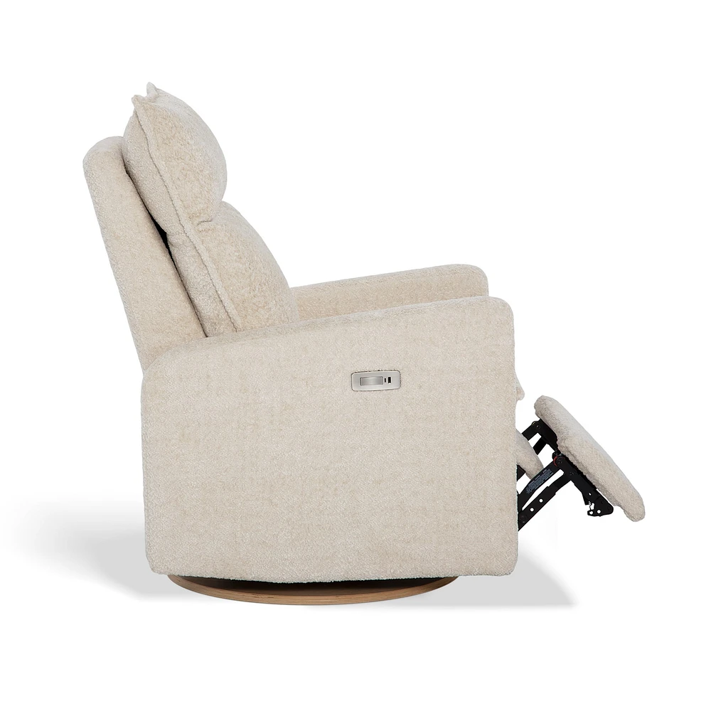 Rocking and Swivel Armchair Arya - Puppy Sand - Motorized Electric