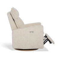Rocking and Swivel Armchair Arya - Puppy Sand - Motorized Electric