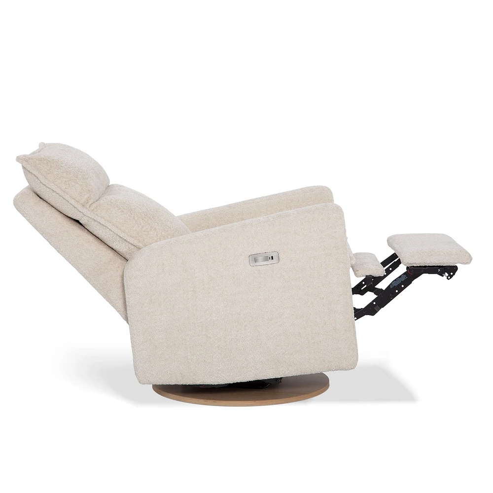 Rocking and Swivel Armchair Arya - Puppy Sand - Motorized Electric