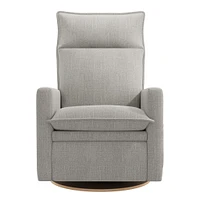 Rocking and Swivel Armchair Arya - Nubia Silver - Motorized Electric