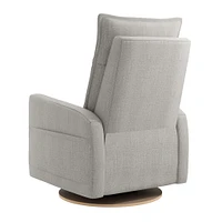 Rocking and Swivel Armchair Arya - Nubia Silver - Motorized Electric