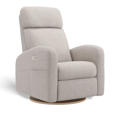 Fauteuil Berçant Inclinable Pivotant Hailey Arlo Pearl avec Mécanisme Électrique