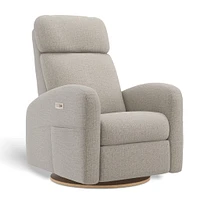Upholstered Rocking Armchair  Swivel, Glider, Recliner Hailey - Breather Driftwood Motorized Electric