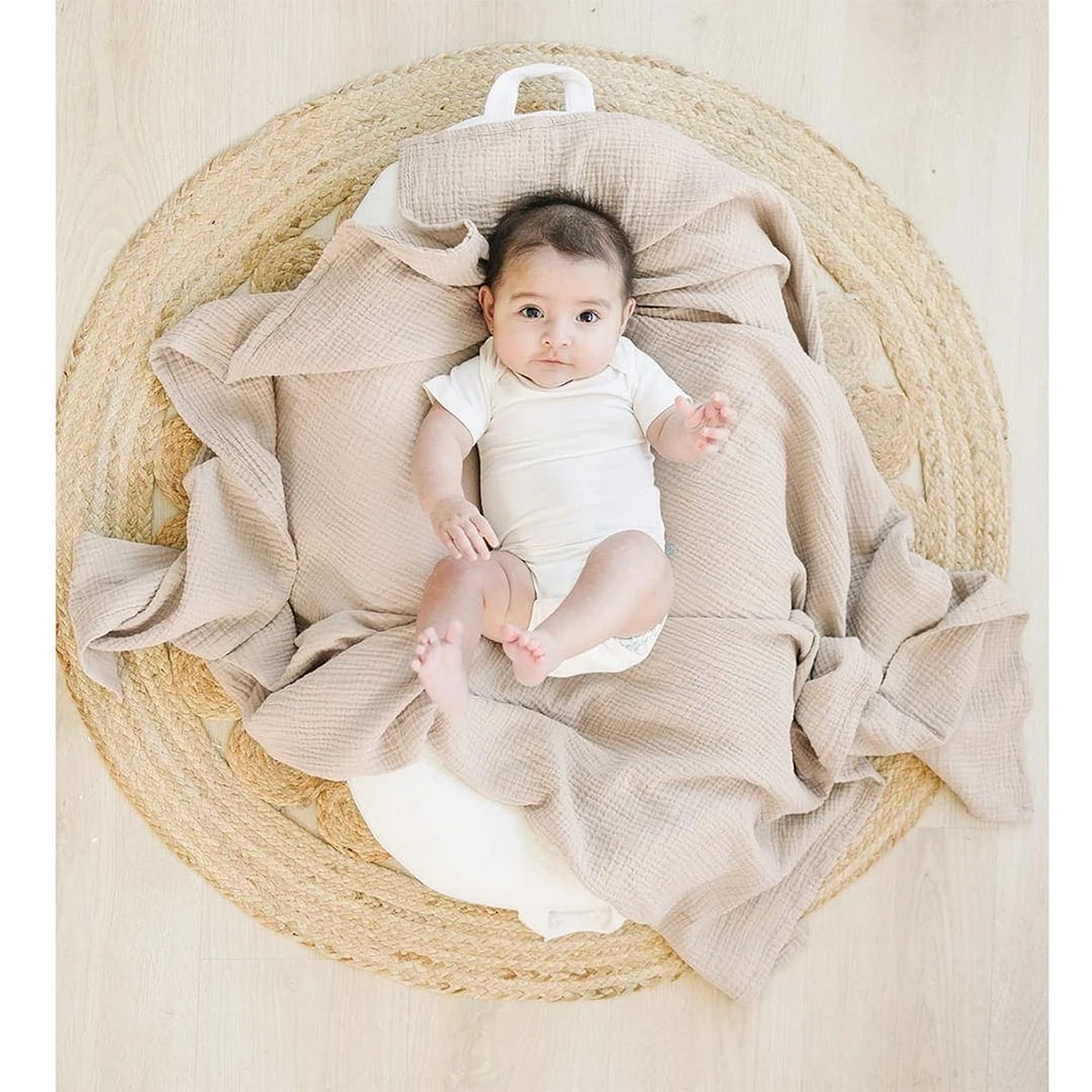 Deluxe Muslin Blanket - Beige