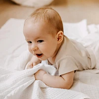 Deluxe Muslin Blanket + Rabbit Toy