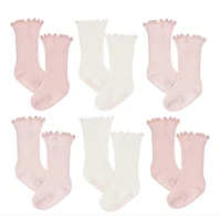 Pink Socks 0-12m (6)