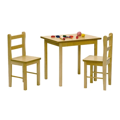 Table et Chaises en Bois - Naturel