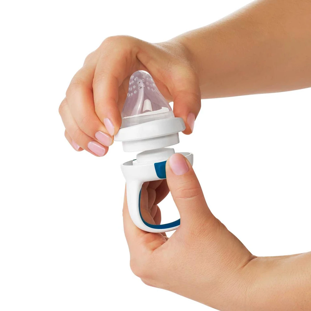 OXO Tot Silicone Self-Feeder - White/Navy