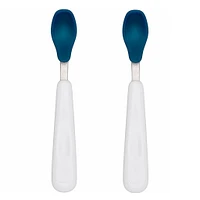 OXO Tot Feeding Spoon Set With Soft Silicone - Navy