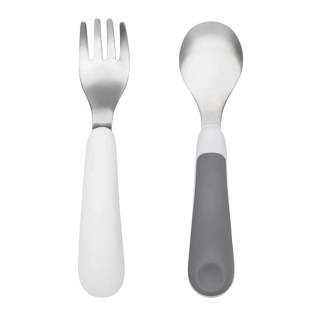 Fork & Spoon Set - Grey