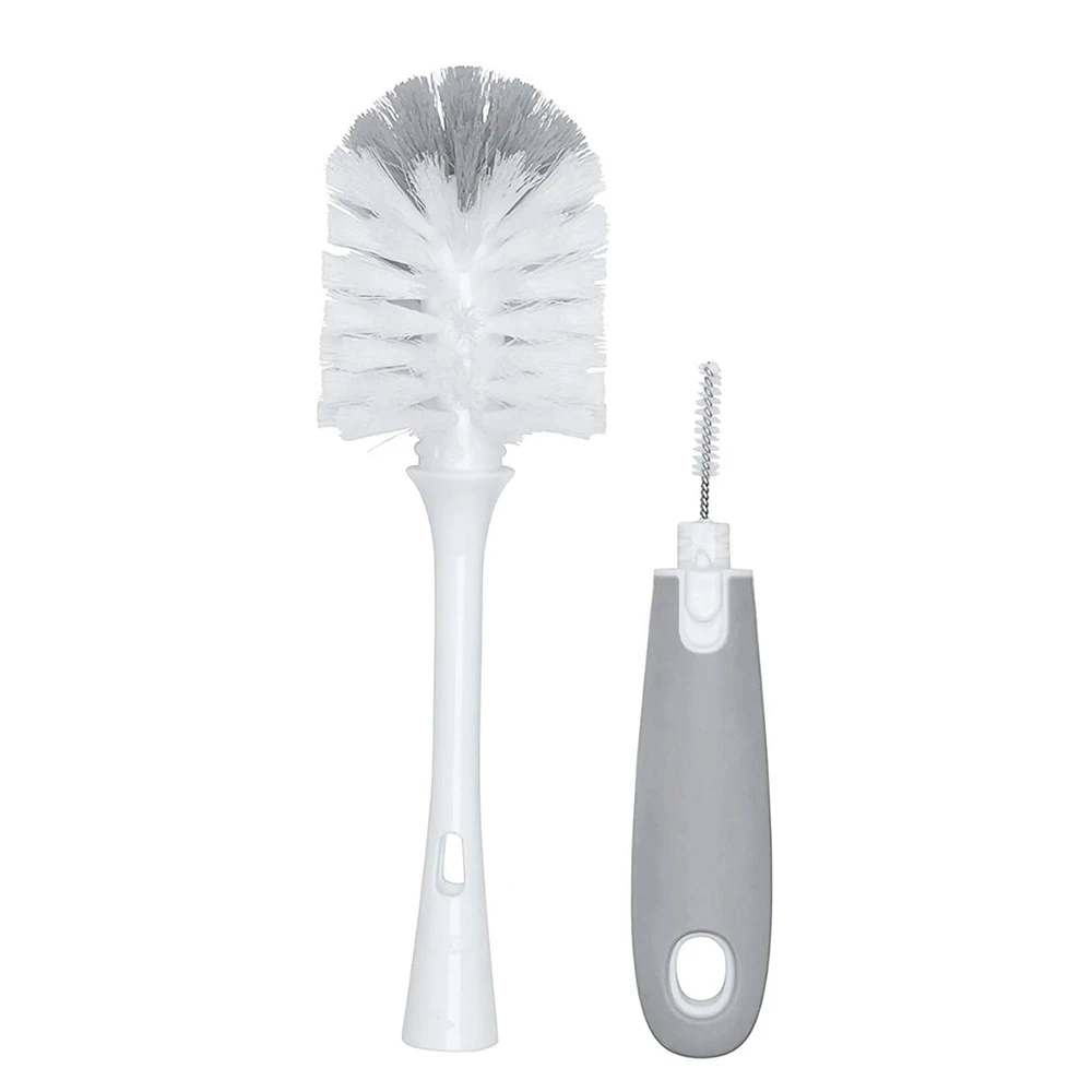 Brosse pour Bouteille et Petite Brosse pour Tétine avec Socle