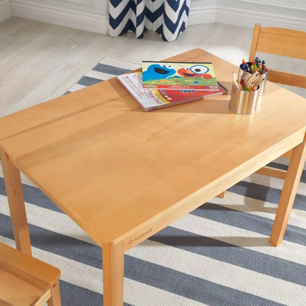 Table et 2 Chaises pour Enfant - Naturel
