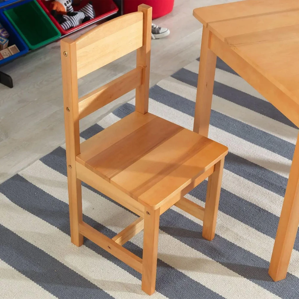 Table et 2 Chaises pour Enfant - Naturel