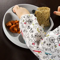 Assiette compartiments marbre