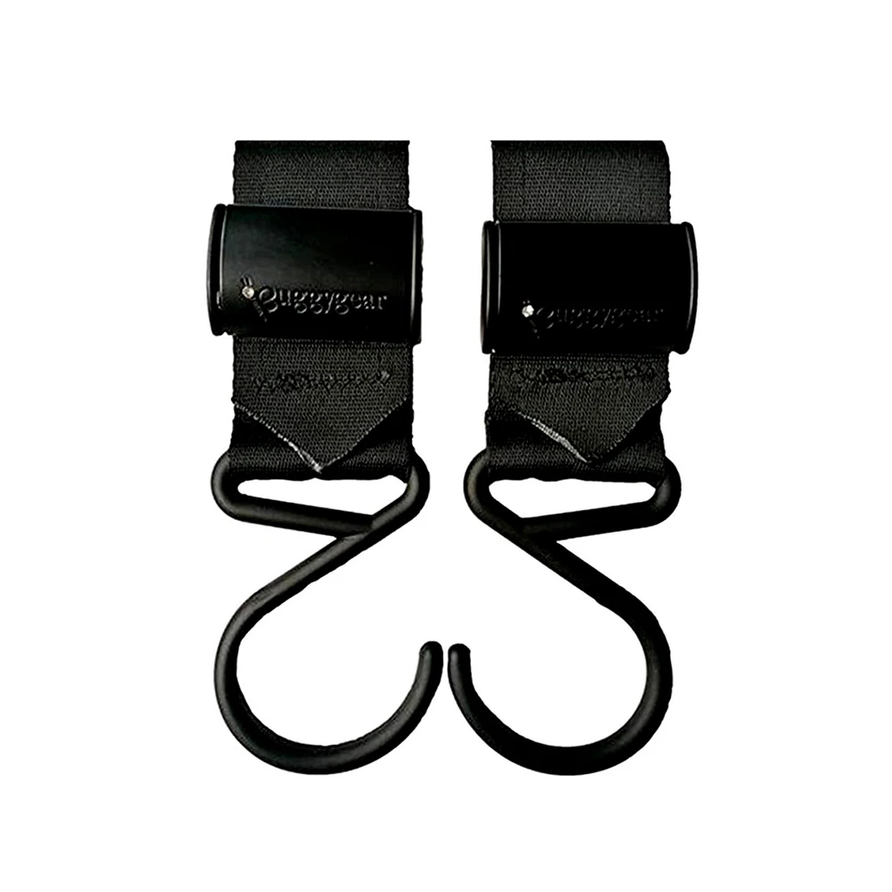 Crochets (2) Pour Poussette -  Noir